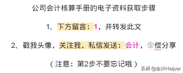 完整版公司財務會計核算手冊及財務管理制度，word格式，十分詳細