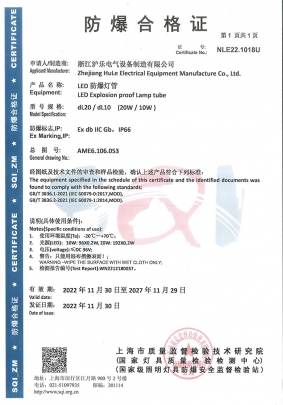 dL10，dL20-防爆合格證
